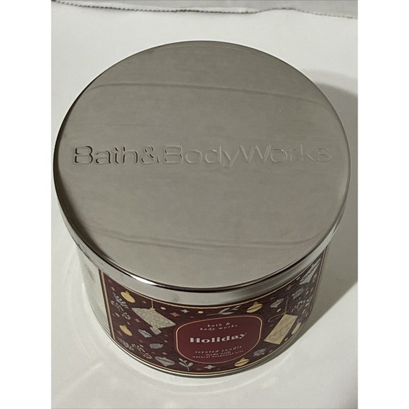 NEW Bath & Body Works HOLIDAY Scented Candle 3 Wick 14.5 oz Large Christmas - Picture 5 of 10
